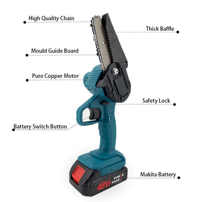 OEM Electric Cordless 6inches Chiansaw YZHDLJ-010