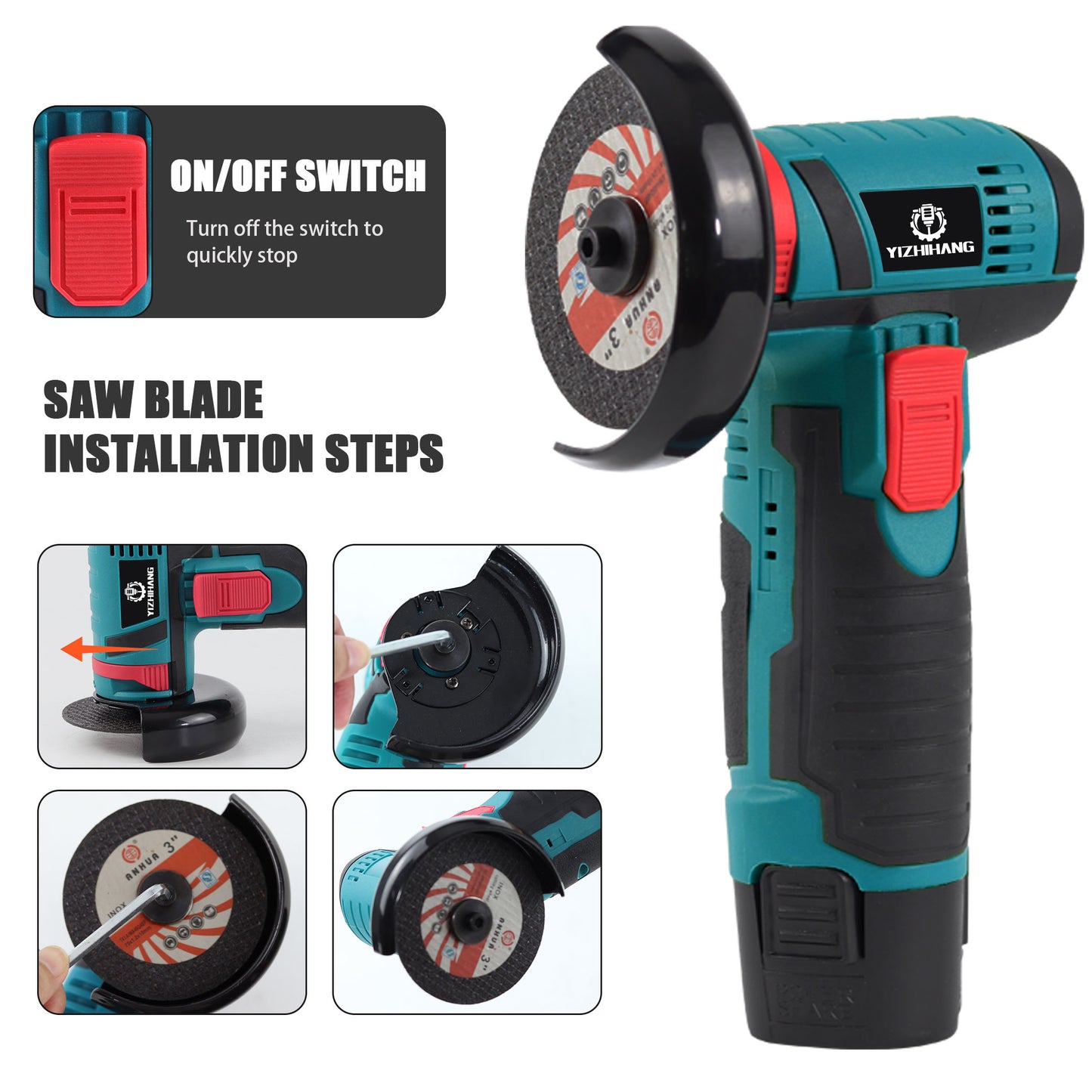 OEM Electric Mini Angle Grinder YZHJMJ-022